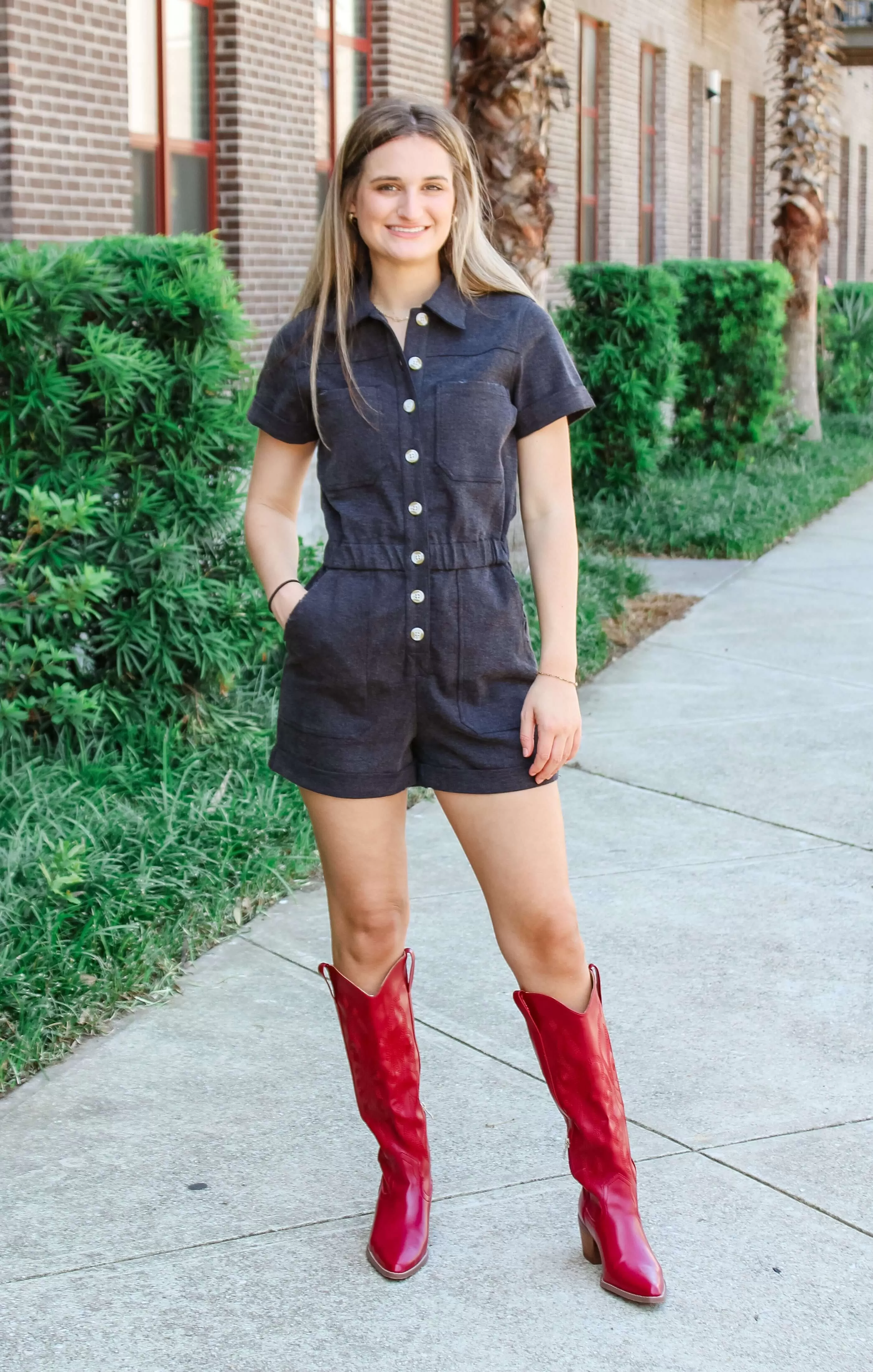 The FSU Denim Romper