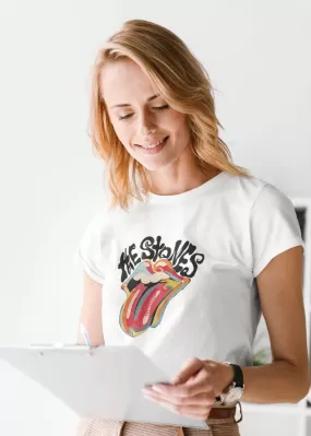 The Rolling Stones Women Half Sleeve T-Shirt