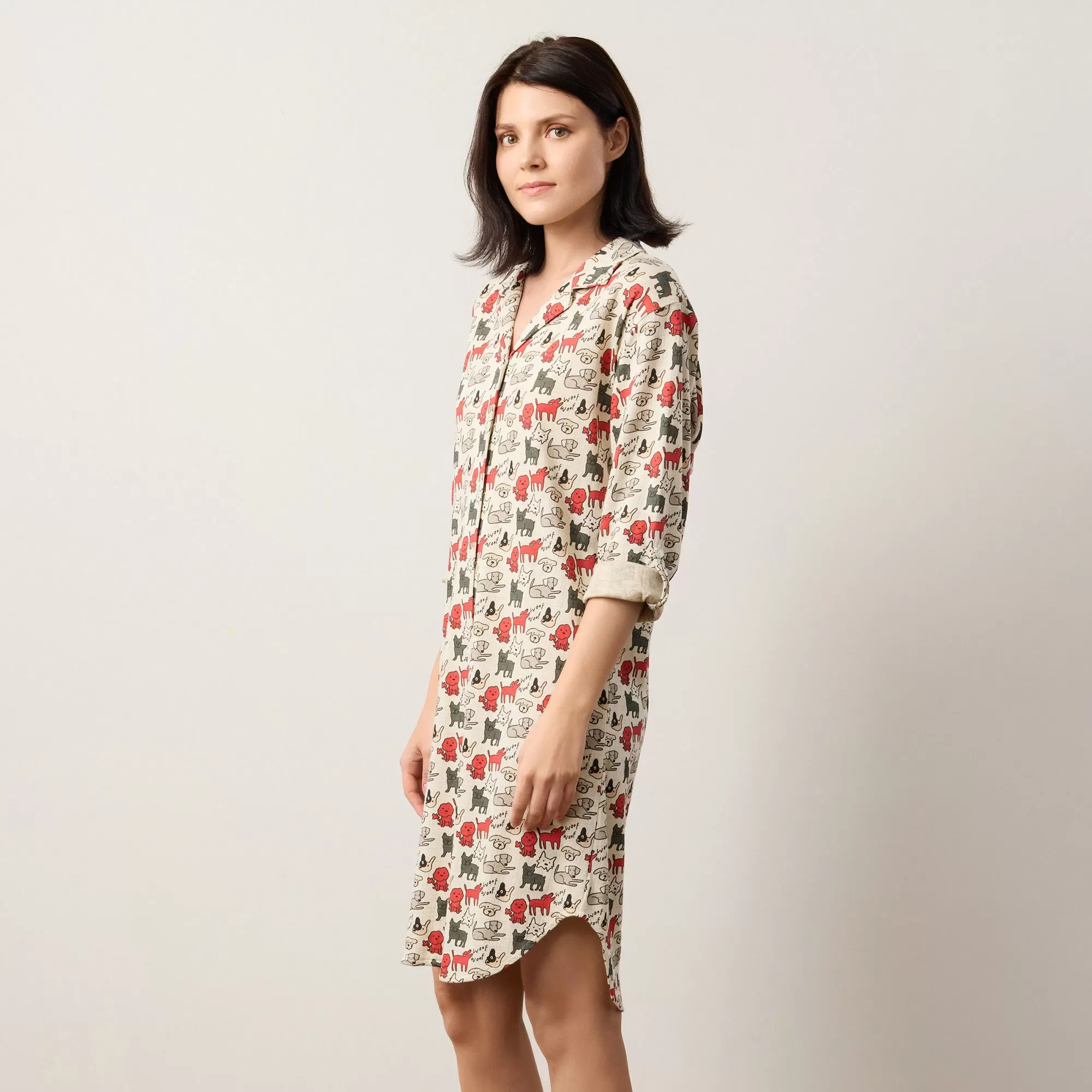 Underdog® x Andrea Caceres Button-Down Dress