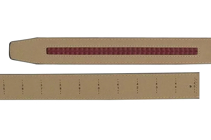 Walnut 1 3/8 Leather Dress Strap