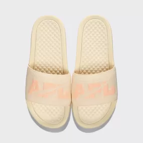 Women's Big Logo TechLoom Slide Vanilla / Neon Peach