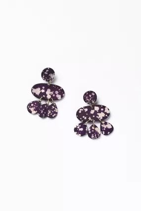 Zola Resin Earring in Purple